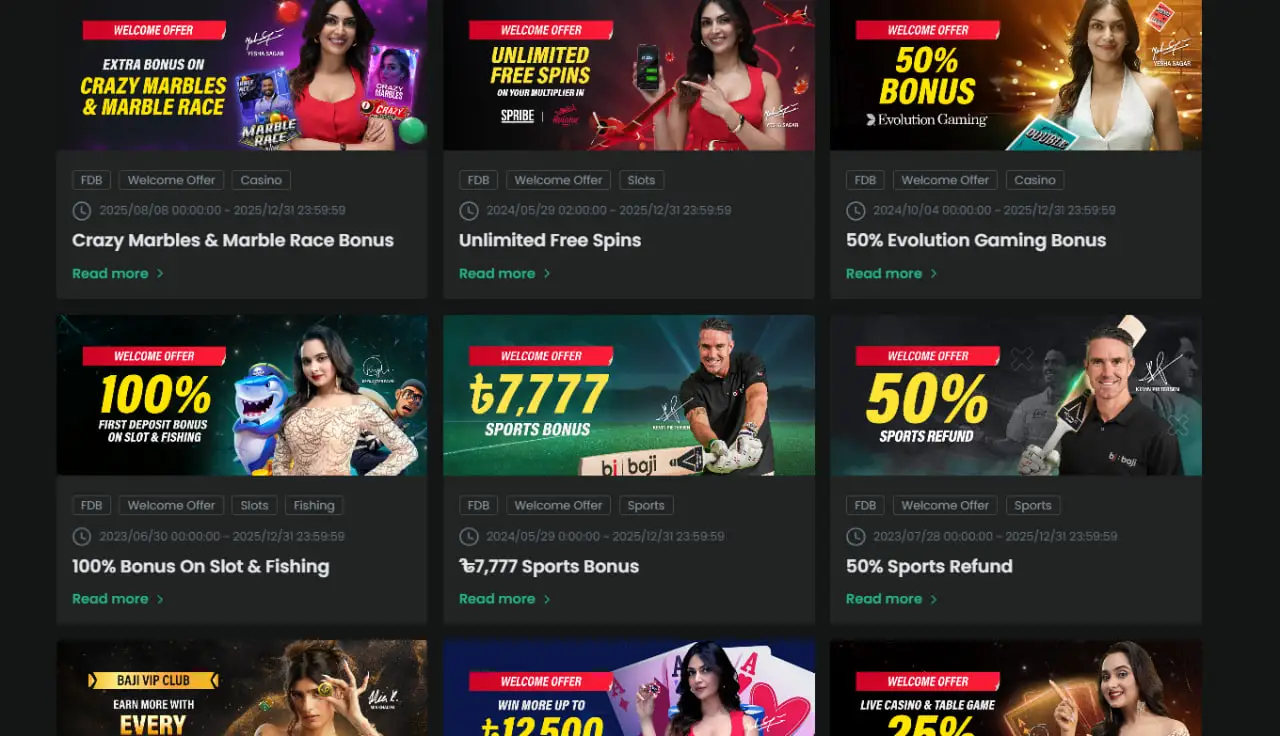 Types of Promotions Available
